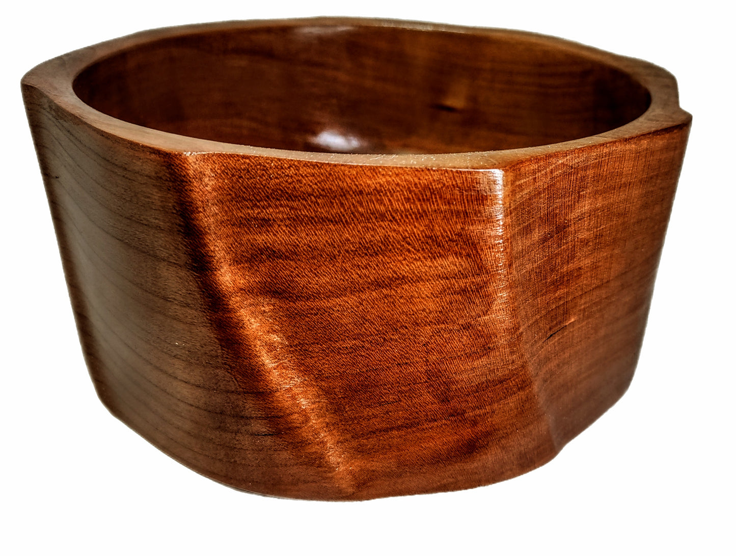 Sculpted Cherry Wood Bowl #1221 - Hard Candy Woodshop