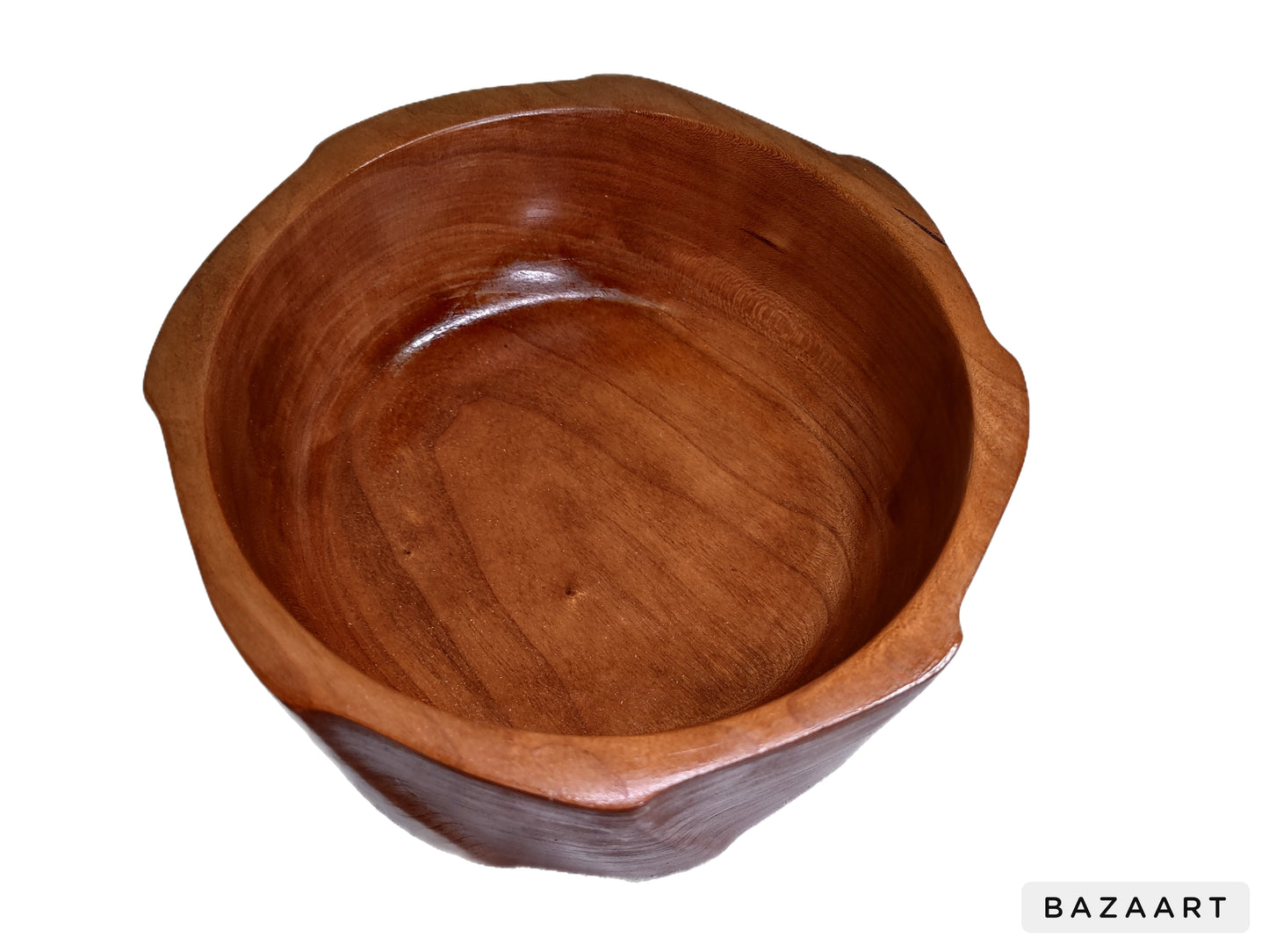 Sculpted Cherry Wood Bowl #1221 - Hard Candy Woodshop