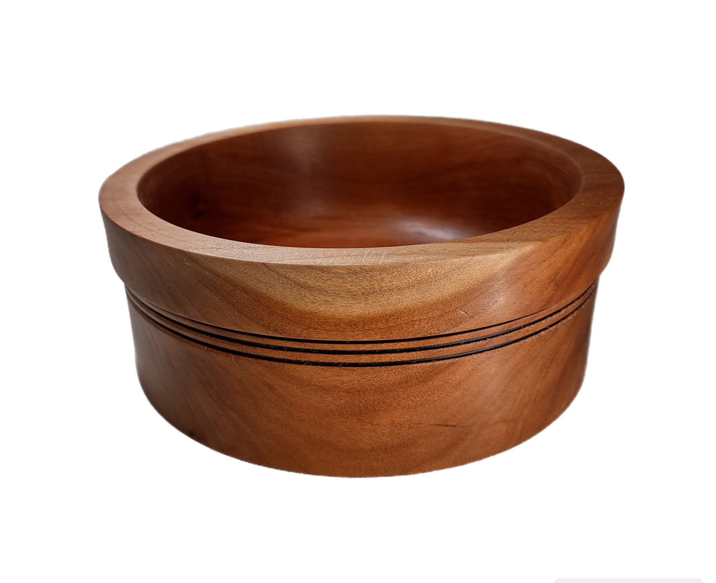 Lipped Cherry Wood Bowl #1222 - Hard Candy Woodshop