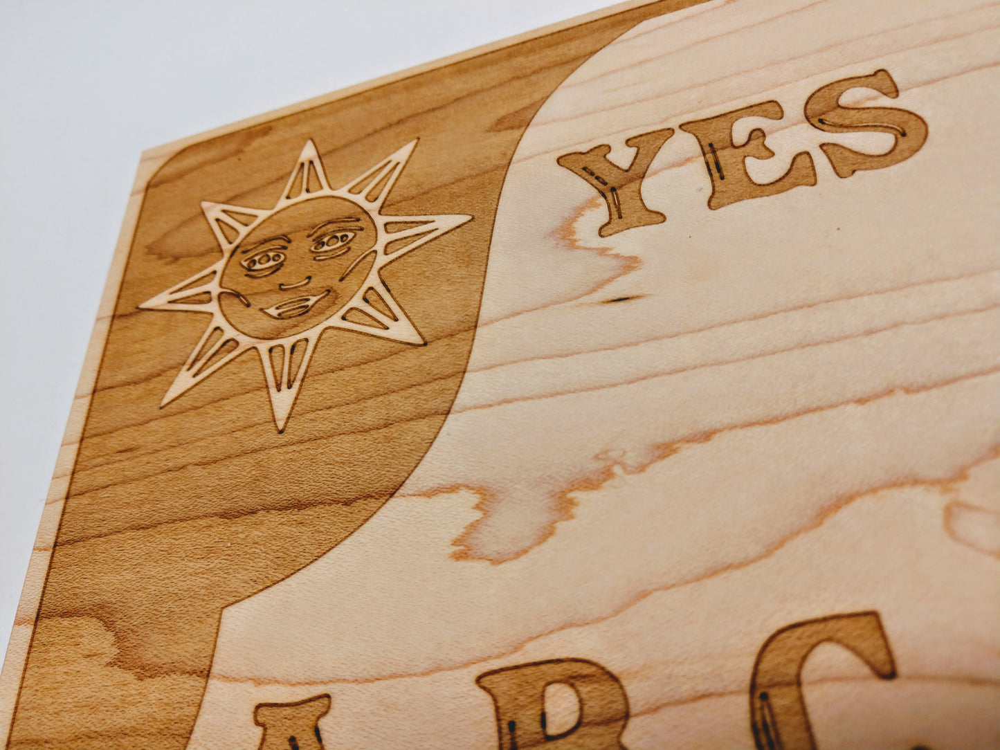 Ouija - Inspired Maple Spirit Cutting / Serving Board - Hard Candy Woodshop