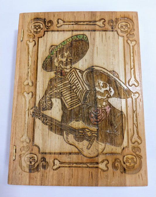 Mariachi / Dia De Los Muertos / Day of The Dead Book Box - Hard Candy Woodshop