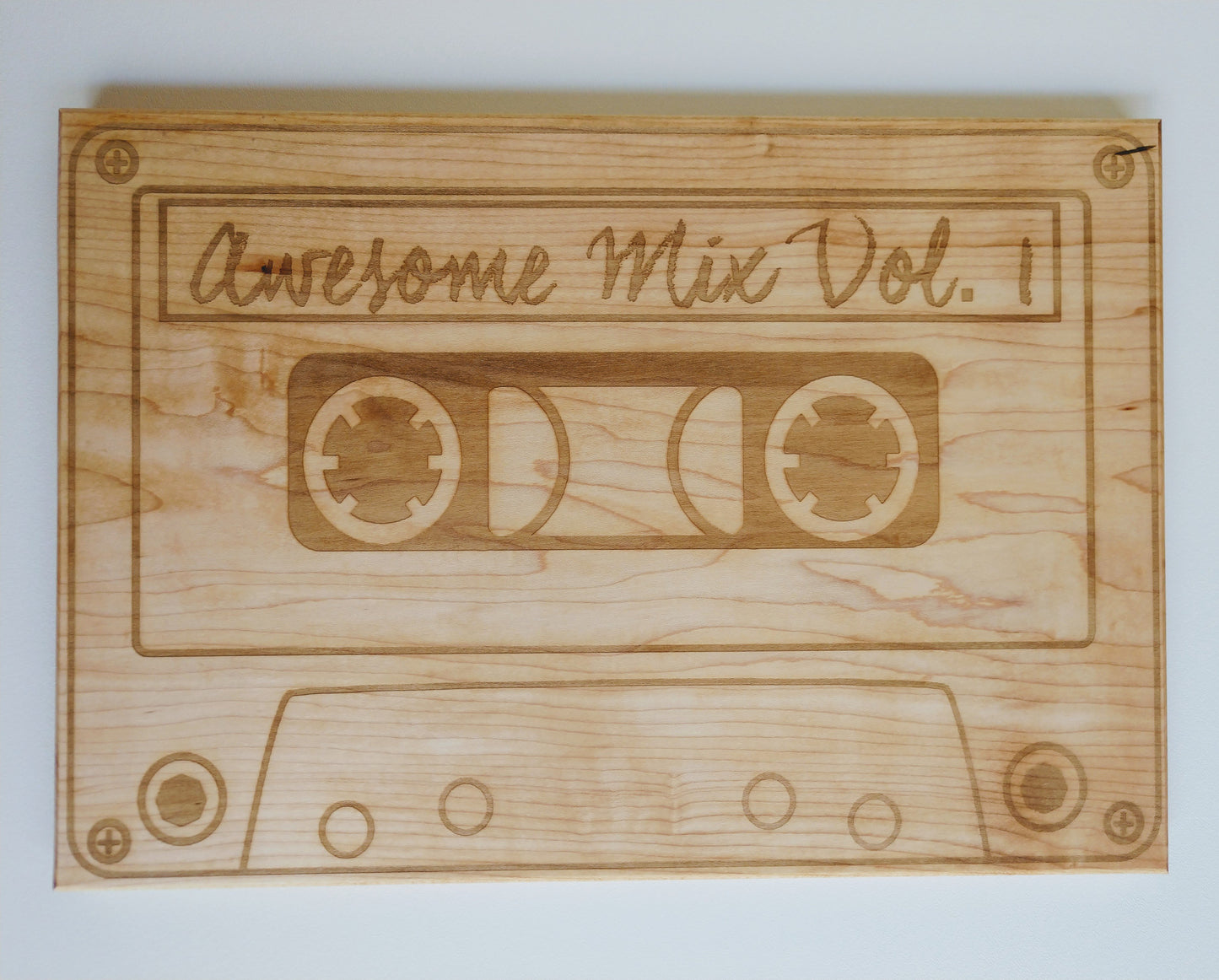 Awesome Mix Vol. 1 Cutting Board in Solid Hard Maple - Hard Candy Woodshop