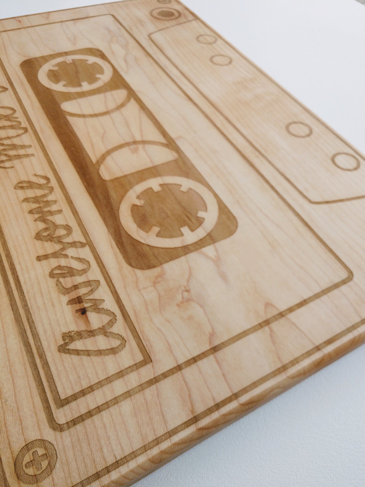 Awesome Mix Vol. 1 Cutting Board in Solid Hard Maple - Hard Candy Woodshop