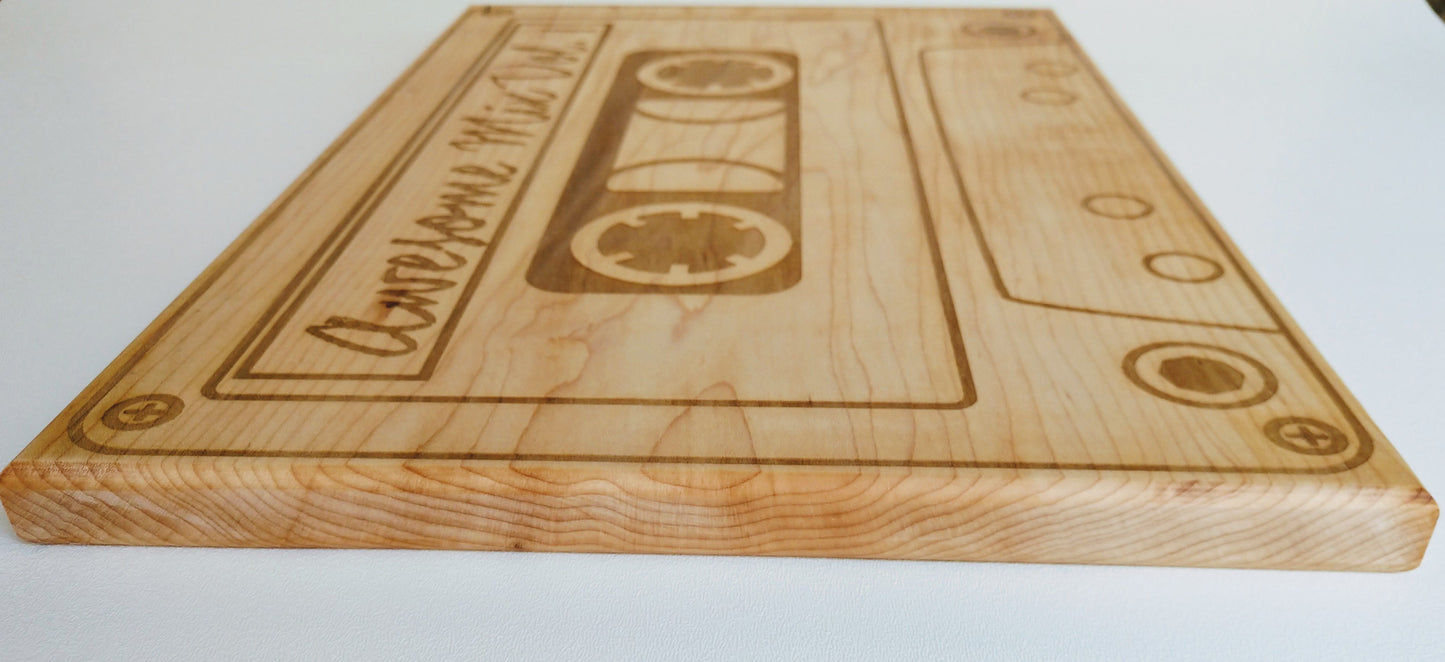 Awesome Mix Vol. 1 Cutting Board in Solid Hard Maple - Hard Candy Woodshop