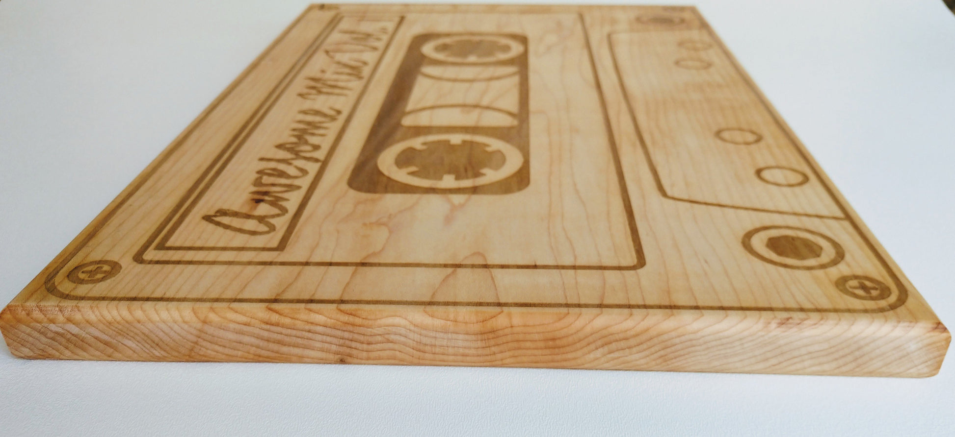 Awesome Mix Vol. 1 Cutting Board in Solid Hard Maple - Hard Candy Woodshop