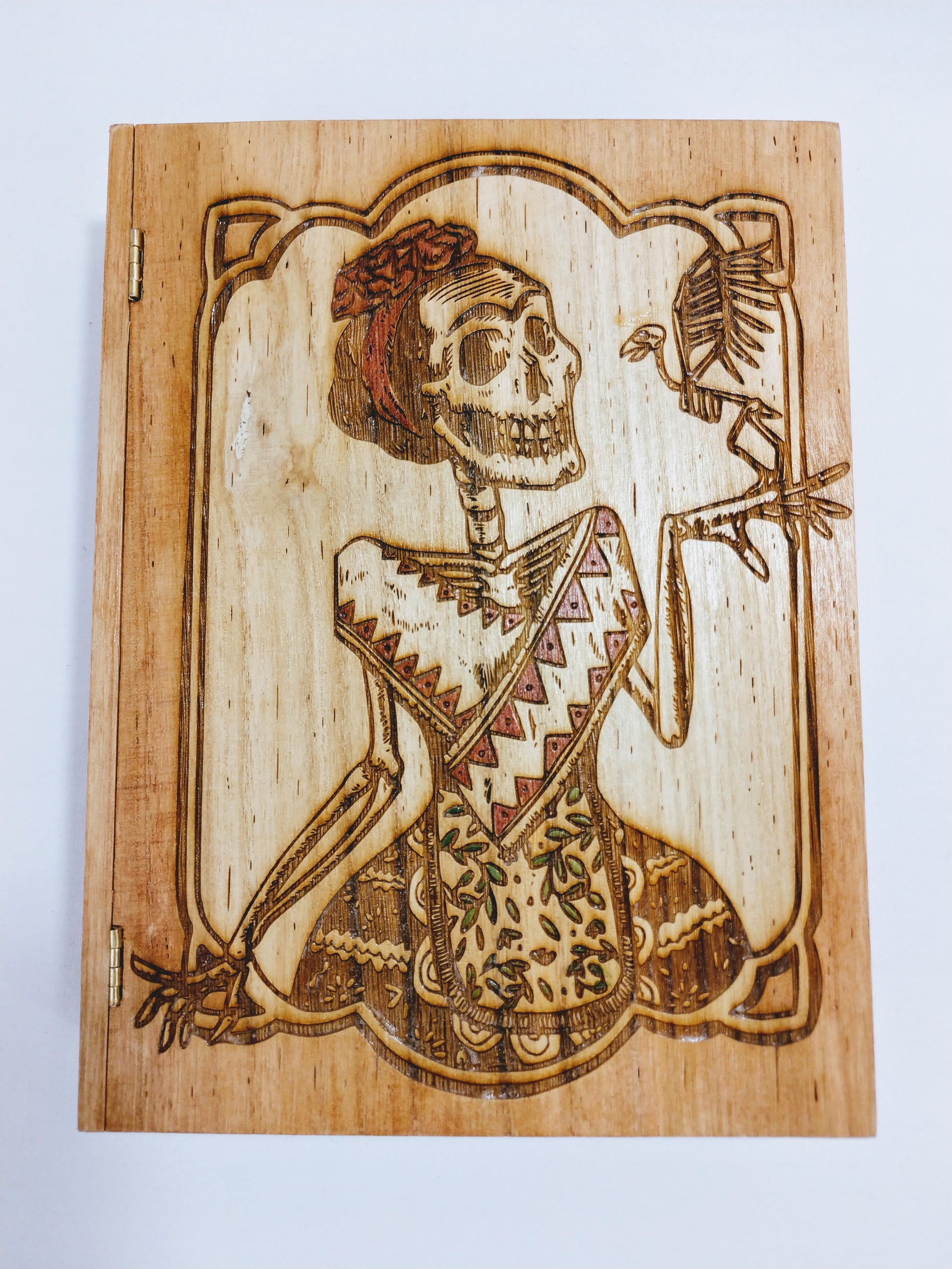 Frida Kahlo / Day of the Dead / Dia De Los Muertos Book Box - Hard Candy Woodshop